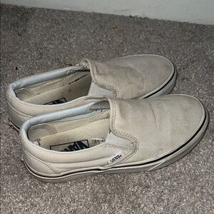 Cream Slip-On Vans